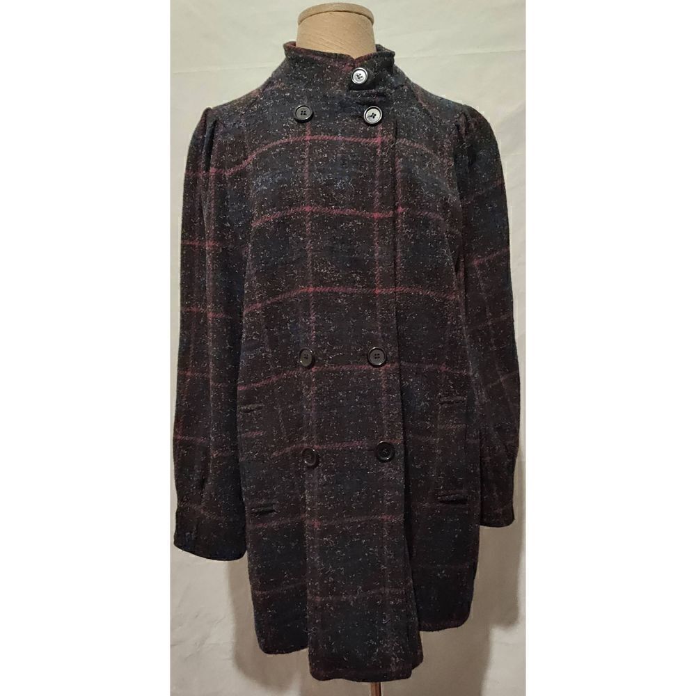 VINTAGE MISS NEW YORKER (USA) Wool blend double breasted coat.  No Size see meas